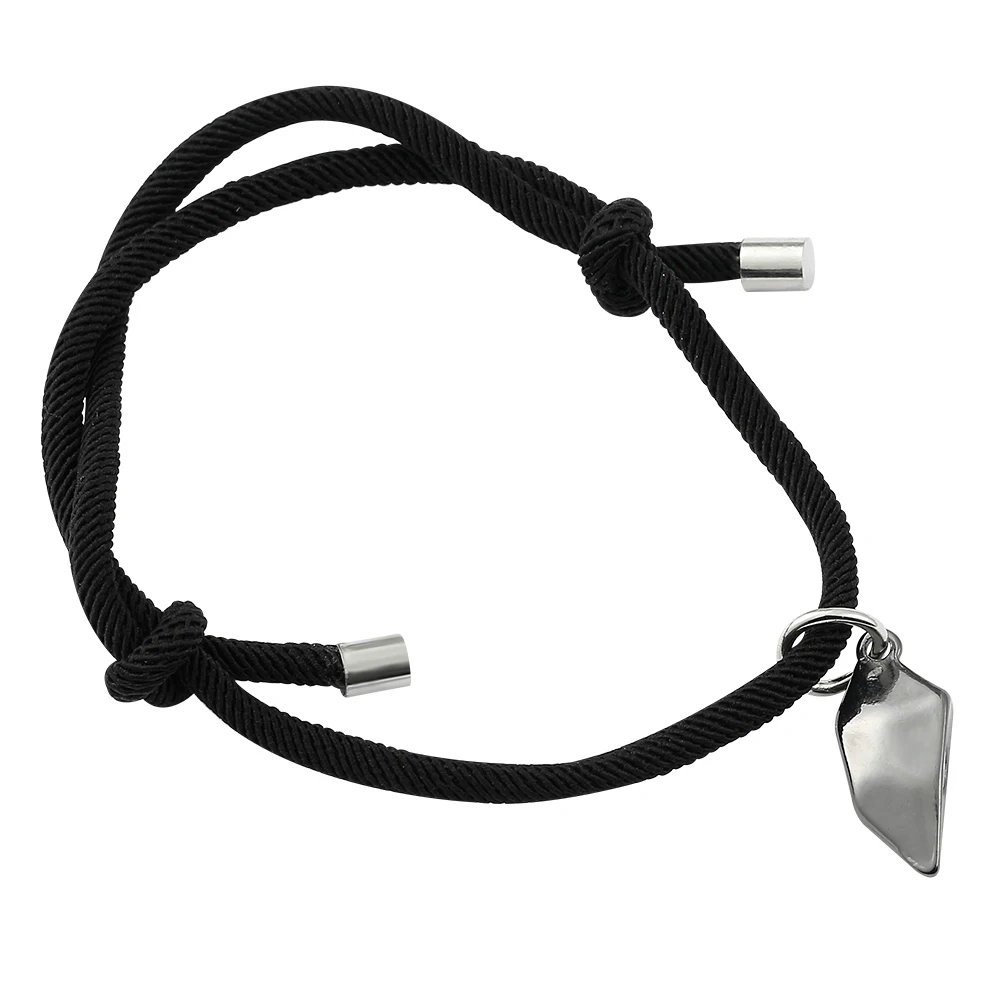 Magnet Wishing Stone Love Heart Charm Magnetic Bracelet Faceted Heart Couple Bracelets Necklaces Jewelry Accessories Gift