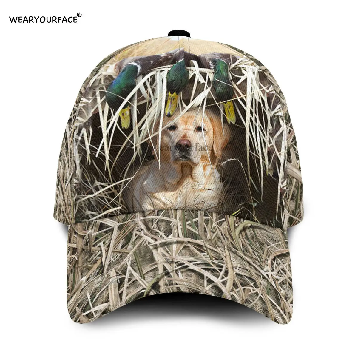 Moose Hunting Cute Cows Dog 3D All Over Printed Snapback Hat Men Women Adult Sports Headwear Outdoor Sun Visor Baseball Cap