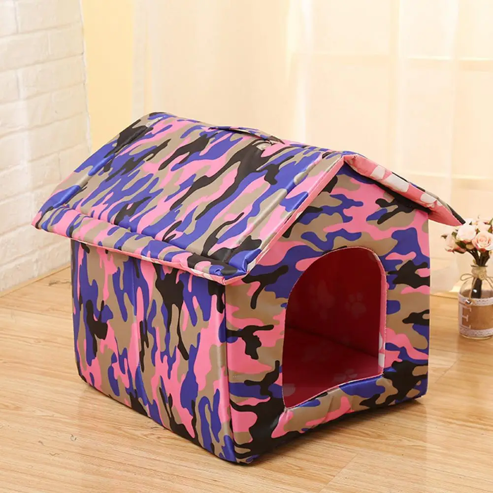 Pet House Washable Waterproof Dog House Detachable Safe  Fashion Outdoor Pet Kennel