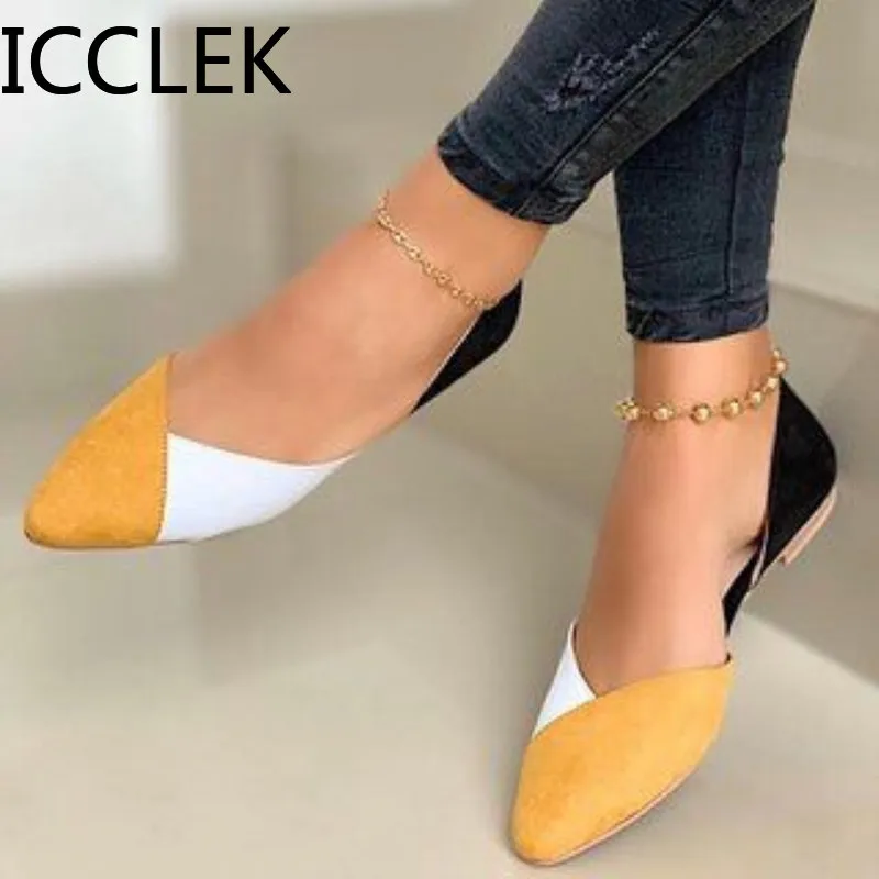 2020 New Arrival Women Flats Beautiful and Fashion Summer Shoes Flat Ballerina Comfortable Casual Women Shoes Size 44