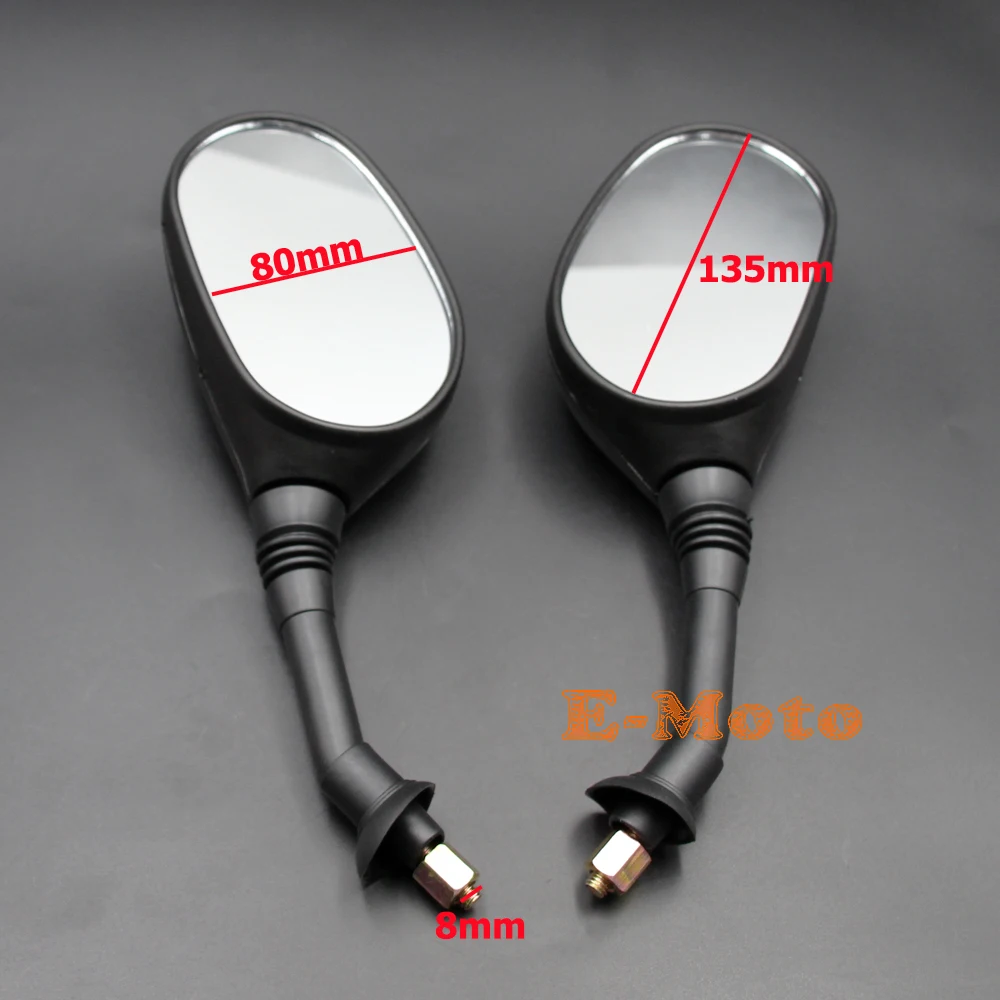 8mm Rearview Mirrors Mirror GY6 Moped Scooter 50cc 110cc 125cc 150cc VESPA Chinese Sunl Roketa