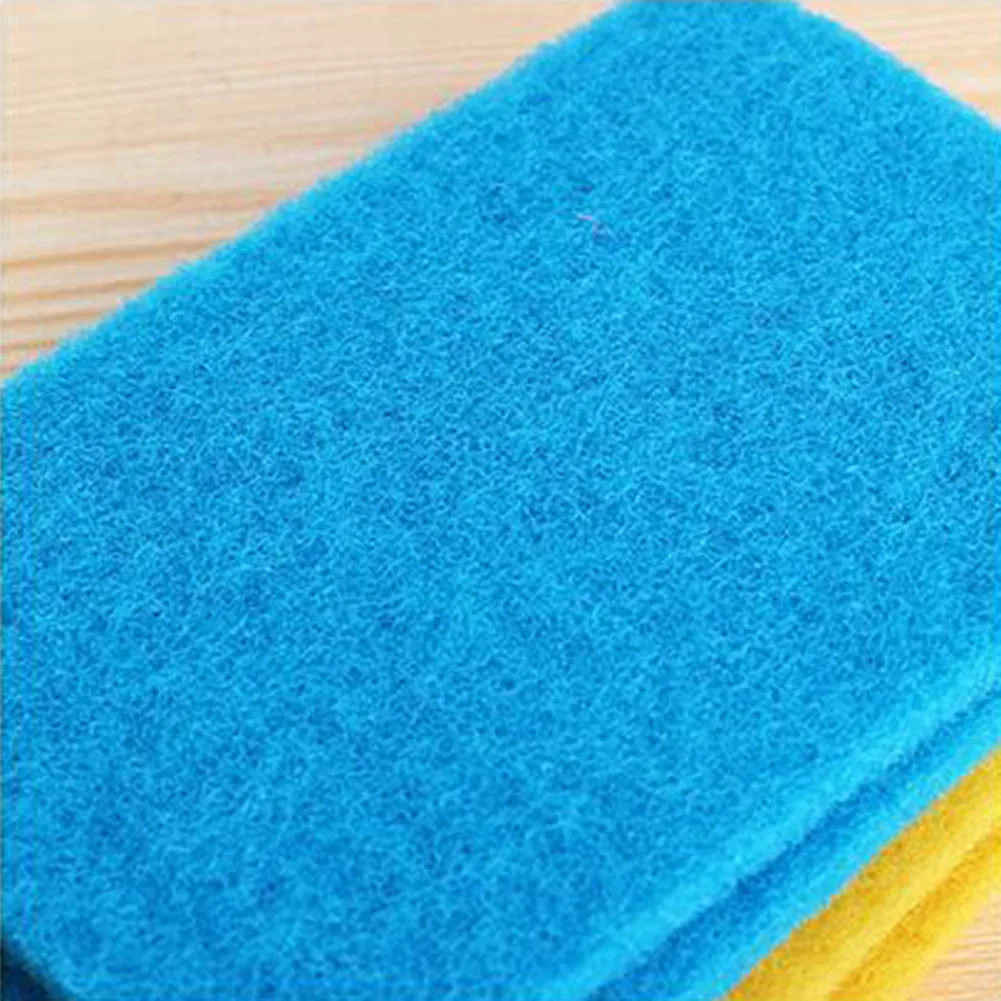 10pcs Kitchen Cleaning Sponge Scourer Dish Pad Cloth Cleaning Wiper Rags Kitchen Cleaning Towel Strong Decontamination for Home