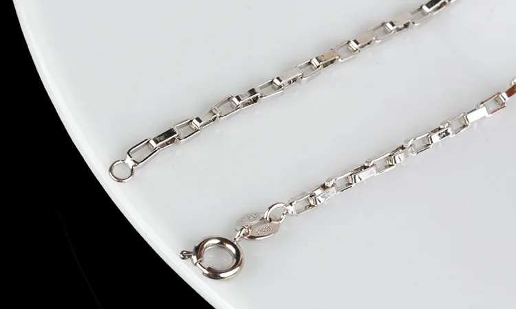 100% 925 sterling silver fashion men`s chain ladies`necklaces jewelry no fade birthday gift drop shipping