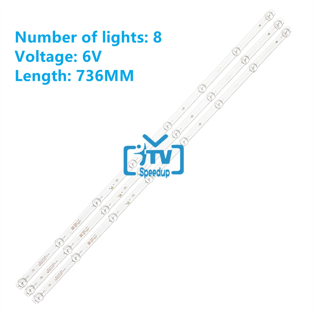 3pcs LED Backlight strip for PIXEL 39