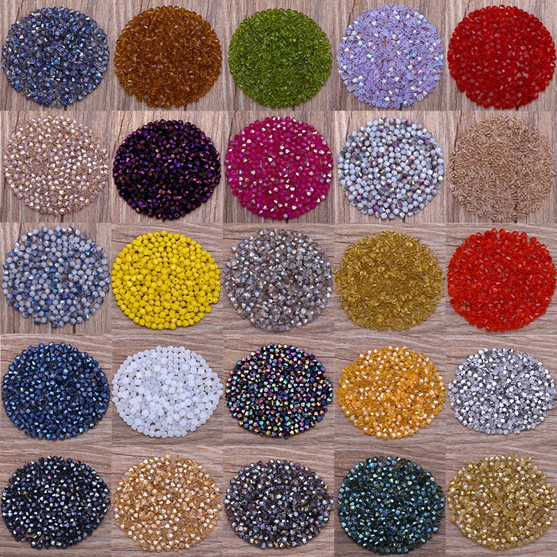 Brillante viola AB 4mm 100pc Austria cristallo bicono perline 5301 branelli di cristallo allentati collana braccialetto gioielli fatti a mano S-61