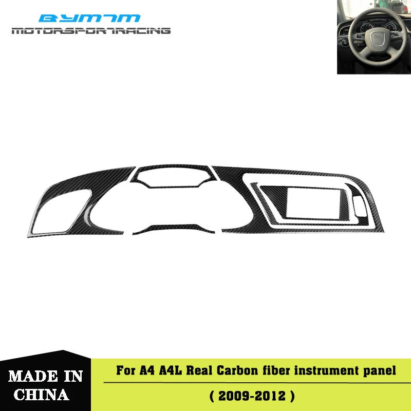 

Real Carbon Fiber Instrument Panel Cluster Meter Dashboard Trim for AUDI A4 A4L