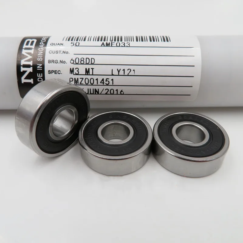 50 Stück Minebea NMB Lager R-2280D 8*22*7mm 608DD 608-2RS Präzisions-Miniatur-Kugellager 2280 608RS 608 8x22x7 mm – Detail 2