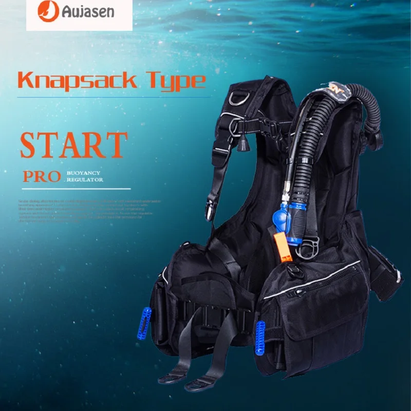 Diving Buoyancy Compensator Scuba Front Adjustable BCD Wetsuit Vest with Quick-Release Weight Integrated Pocket For Spearfishing