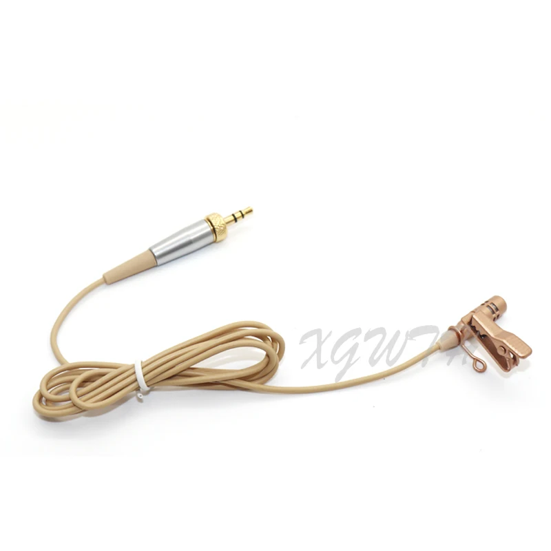 سوبر قلبي التعادل كليب Lavalier ميكروفون أحادي الاتجاه ل Sennheiser اللاسلكية الجسم حزمة الارسال كابل سميك 1.2 متر