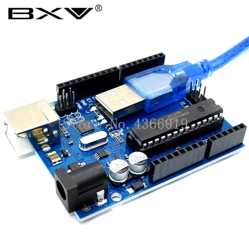 1set for uno r3 MEGA328P ATMEGA16U2(with logo) for Arduino Compatible with USB Cable