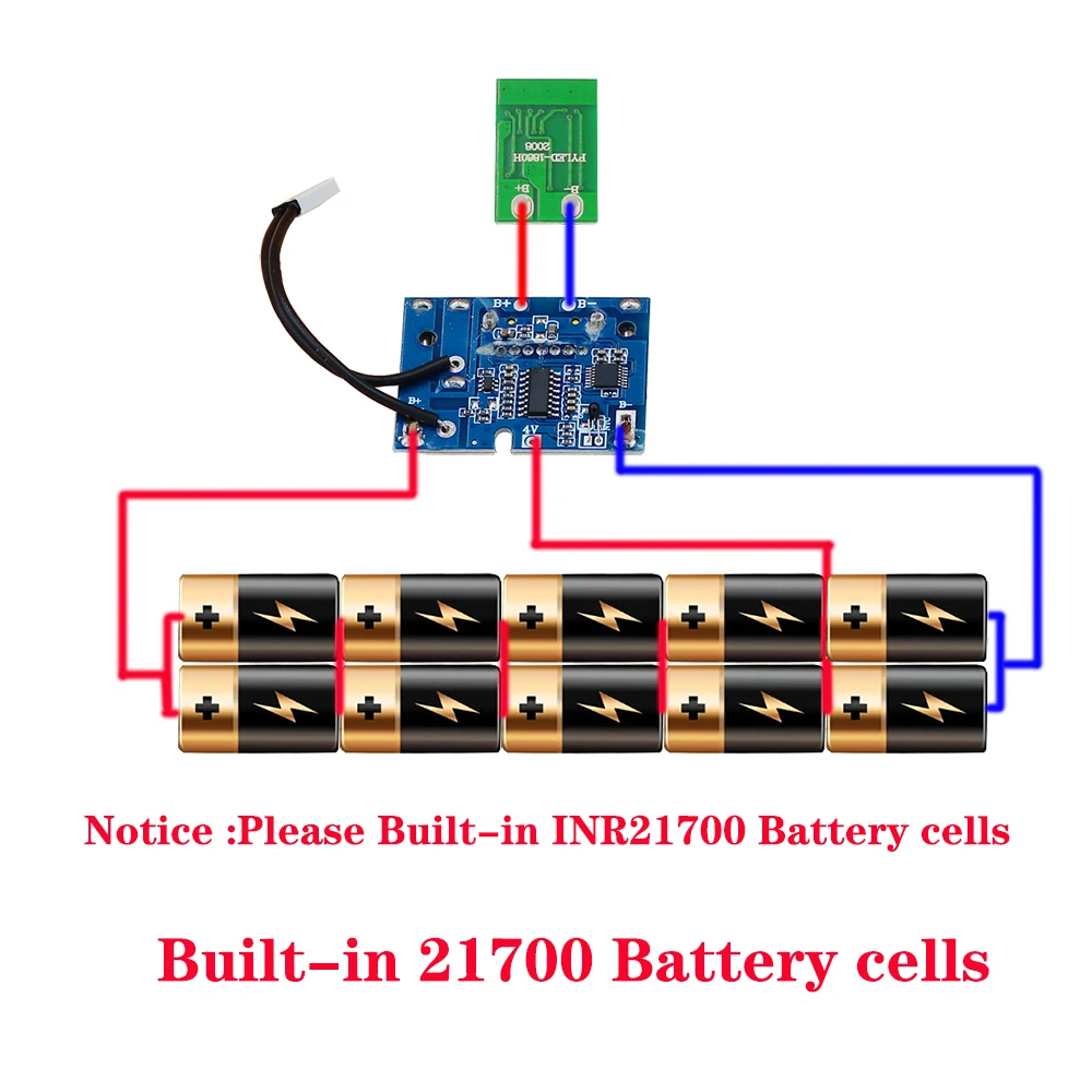 BL1830 10x21700 Battery Case PCB Charging Protection Circuit Board Shell Box BL1860 bl1890 for MAKITA 18V 3.0Ah 9.0Ah House