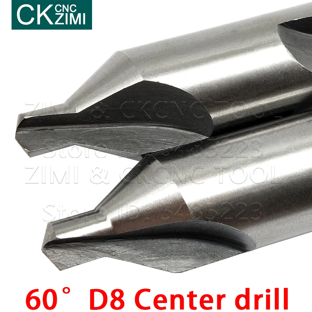 Hss Hss Gecombineerde Center Draaibank Molen Tackle Gereedschap 8 Mm 60 Graden Verzinkboor Boor Set Voor Power tool Accessoires