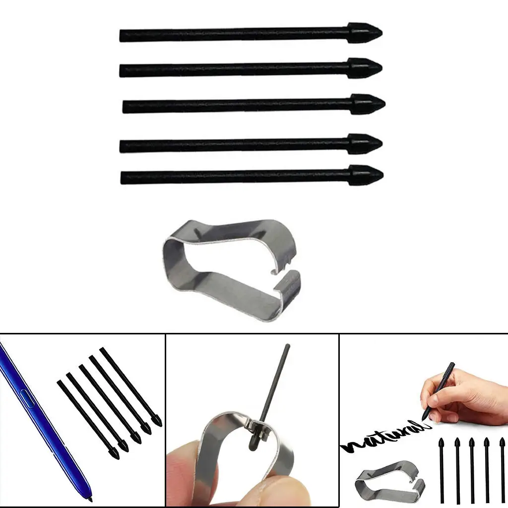 5 stück S-Stift Schreibfedern mit Befestigungs Rahmen Touch Stylus Tipps für Tab S6 Tab S6 Lite S7 S7 + für Note 10 Hinweis 20 Zeichnung