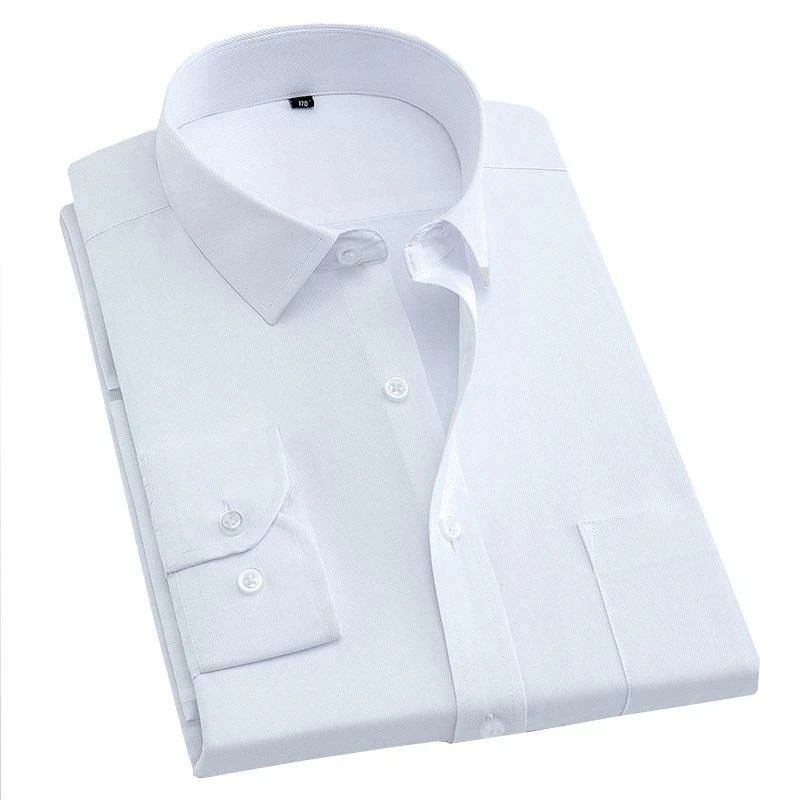 Camisa de manga comprida confortável para homens, Business Office Top, tamanho grande, 10XL 11XL 12XL 13XL