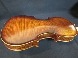 Strad style European Tone flamed maple back concert solo song violin 4/4 #14870