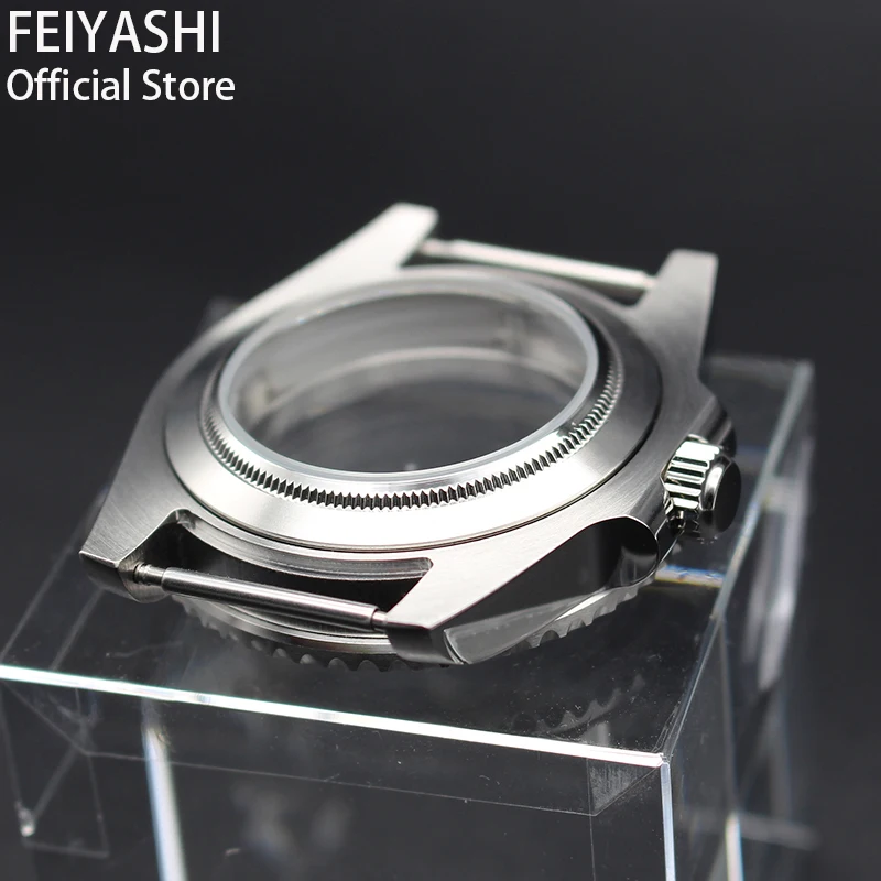 40mm Stainless Steel Men's Watches Case Sapphire Crystal Glass Parts Fit nh35 nh36 Miyota 8215 Eta 2824 Movement 28.5mm Dial