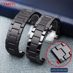 Ceramic Watch band For Huawei Watch GT 2 Strap quick release bar watchband 18mm 20mm 22mm watch bracelet matte black color