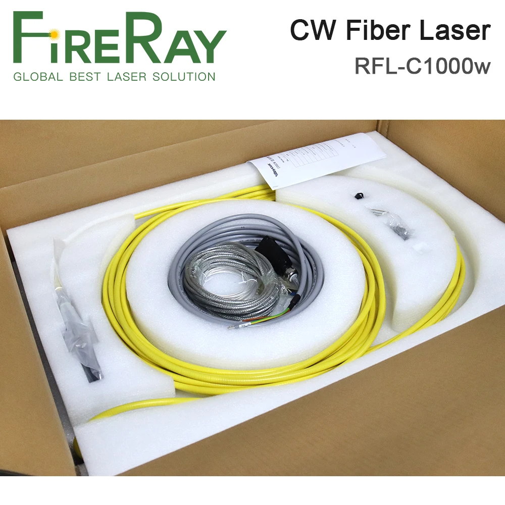 Источник волоконного лазера FireRay Raycus, 1000 Вт, одиночный модуль CW, волоконный лазер RFL-C1000 для станка для волоконной лазерной резки