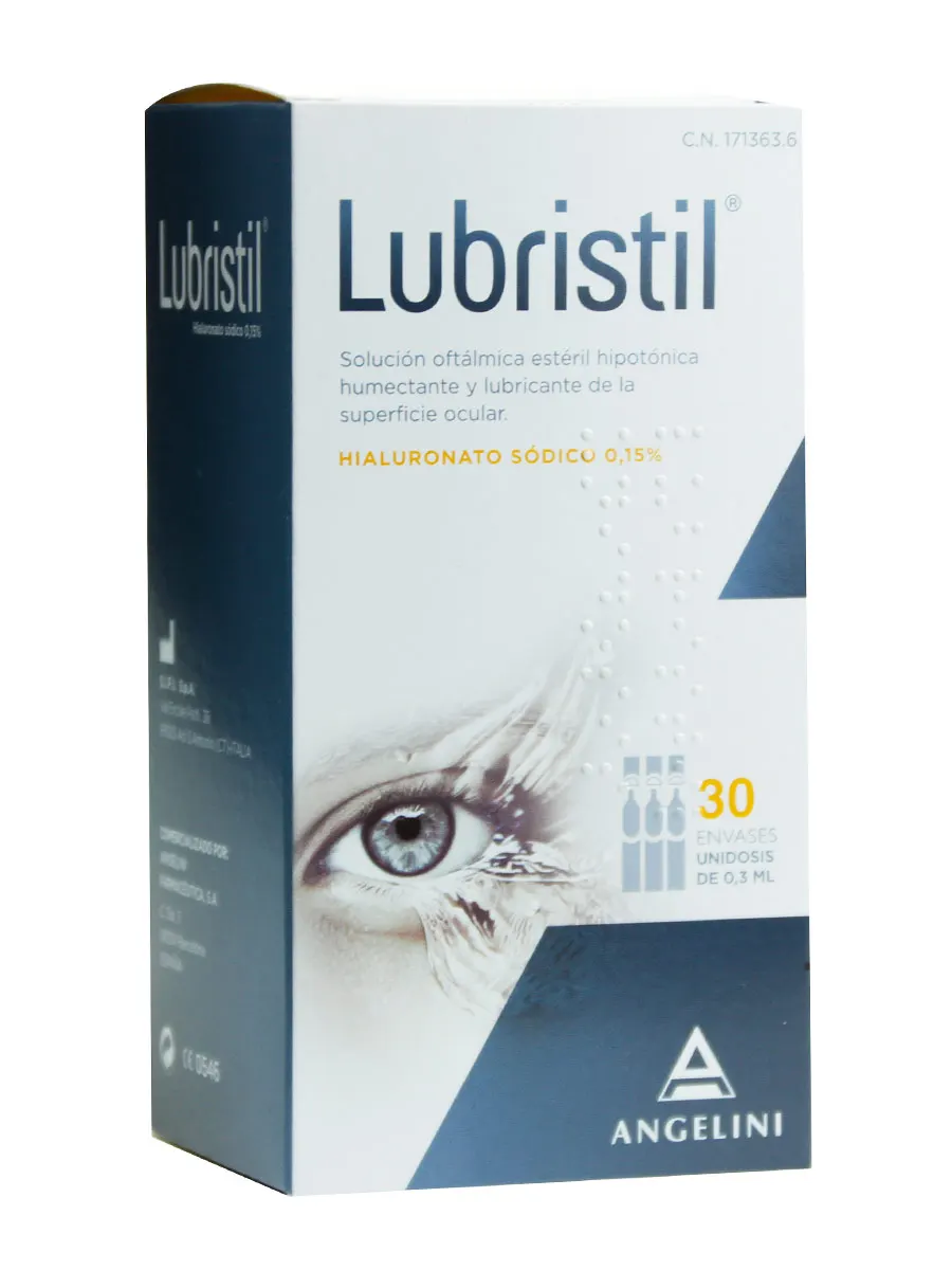 Lubristil Sterile Ophthalmic Solution 30 Single-Dose Hypotonical Moisturizing and Lubricant Eye Surface Irritation Dryness