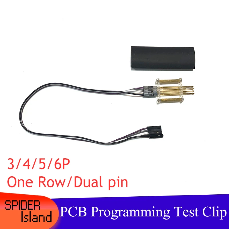 

PCB Program Programmer Testing Probe pin Hand Held tool PCB Test Fixture Tool 3-6Pin 2.54 / 2.0 Jtag DIY Burning Test Kit