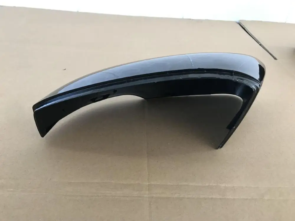 Car door wing mirror cover for VW POLO 2009-2017 WHITE / BLACK PAINTED