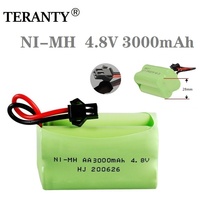 NiMH 4.8v 3000mAh Rechargeable Battery For RC Cars Robots Tank Gun Boats T Model With SM Plug AA 4.8 v Battery Pack