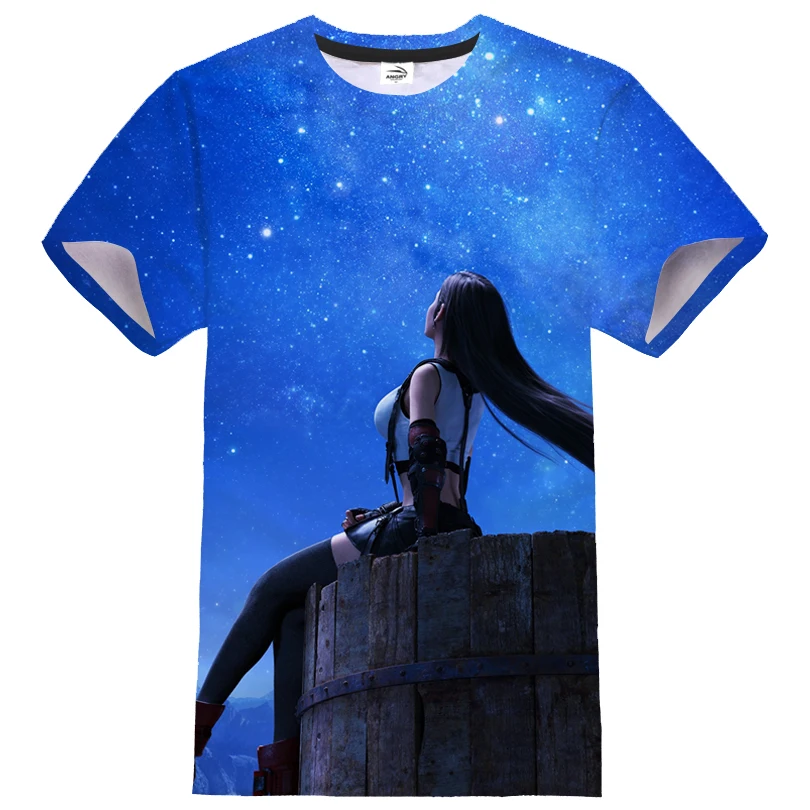 T-shirt imprimé 3D Final Nette VII pour hommes et femmes, Streetwear Anime Game, T-shirt Hip Hop, T-shirt de sport décontracté, T-shirt unisexe à la