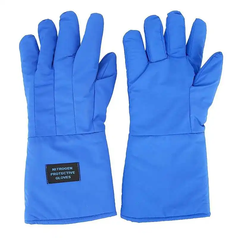 38cm Long Cryogenic Gloves Waterproof Low Temperature Resistant Liquid Nitrogen Protection Safety Gloves Work Gloves