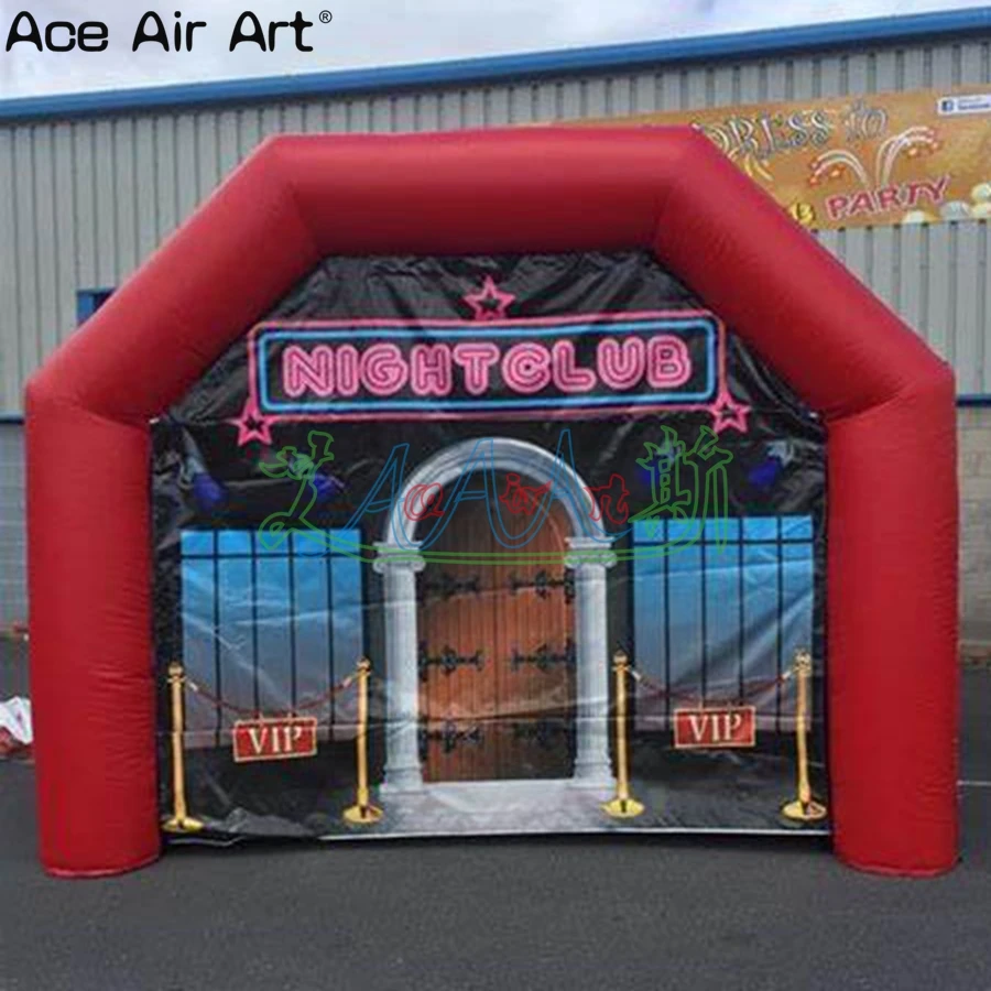 New Design Ireland Inflatable Red Arch Night Club Tent Stylish Design Customize Different Specifications Rental Pup For Party