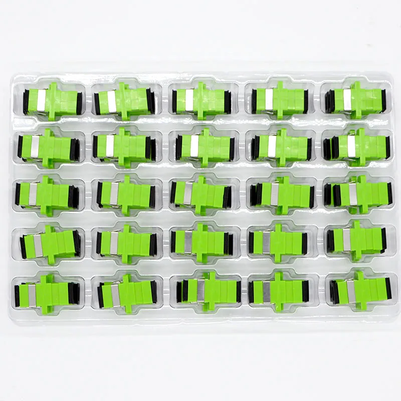 

HOT SALE GONGFENG New 200pcs SC/APC Fiber Optical Connector Flange Adapter Coupler Square joint Special Wholesale to Russia