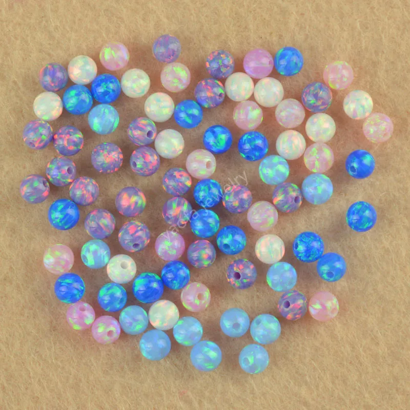 Sale 3mm Round Opal Ball Multi Colors Drilled Bead Opal For DIY Jewelry Marking