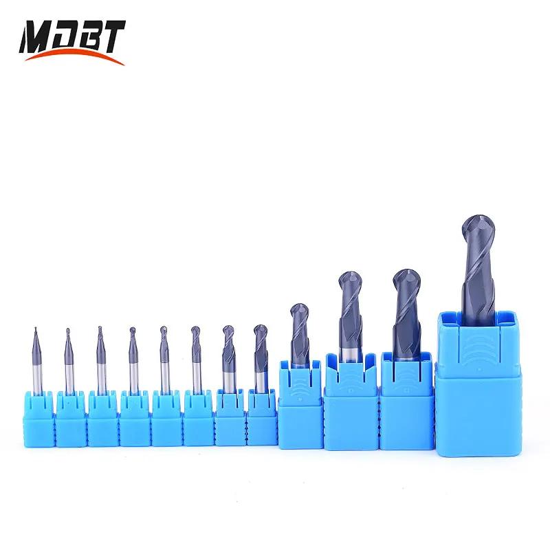 엔드 밀 밀링 커터 HRC45 볼 노즈 엔드 밀 Cnc 라우터 비트 밀링 도구, R0.5 R1 R2 R3 R4 R5 R6 절삭 공구