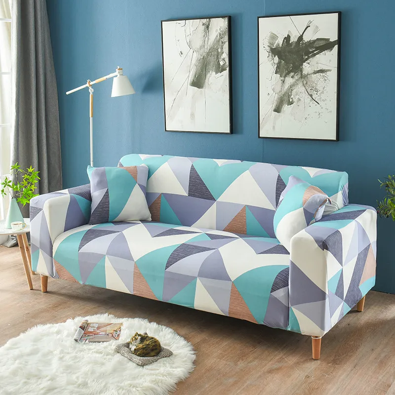 Modern Elastic Sofa Cover for Living Room Spandex Sofa Slipcovers Tight Wrap All-inclusive Couch Cover Furniture Protector
