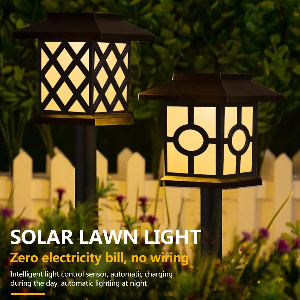 

Solar Lights Waterproof Pathway Bright Light Landscape Lighting Garden Patio Courtyard Outdoor LED Solar Powered Lamp