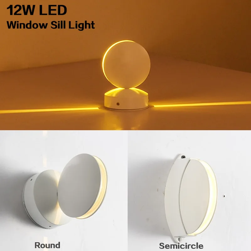 

Round shape 12W LED Window sill lights for Window Frame Wall KTV Hotel Bar Corridor LED door Lamps 360 Degree Lighting