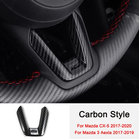 Накладка на руль автомобиля, наклейка для Mazda 3 Axela CX-5 CX5, аксессуары 2017 2018 2019 2020 2021 2022