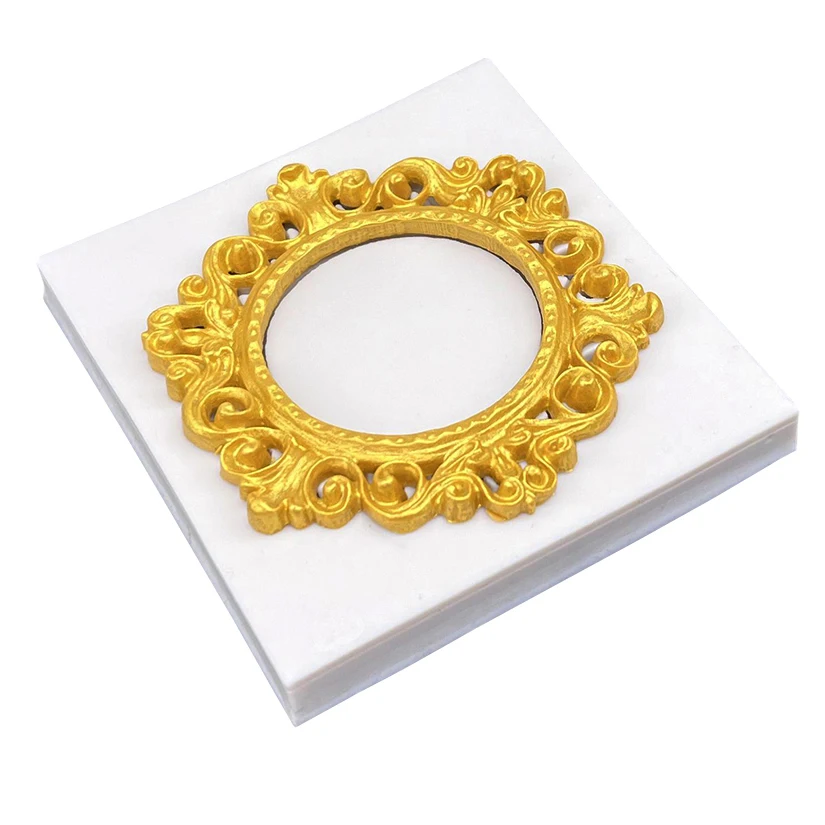 Photo Frame Silicone Mold Sugarcraft Cupcake Baking Mold Resin Tools Fondant Cake Decorating Tools