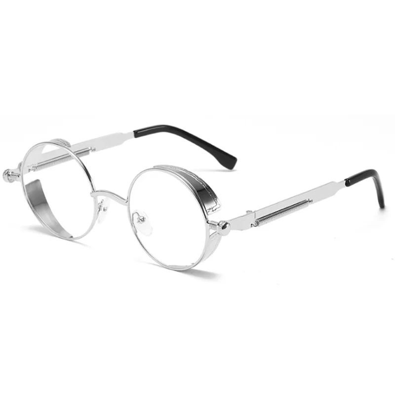 Metal Reading Glasses Gothic Steampunk Vintage Shield Eyewear Shades Hyperopia Prescription 0 +0.5 +0.75 +1.0 +2.0 +3.0 To +6.0