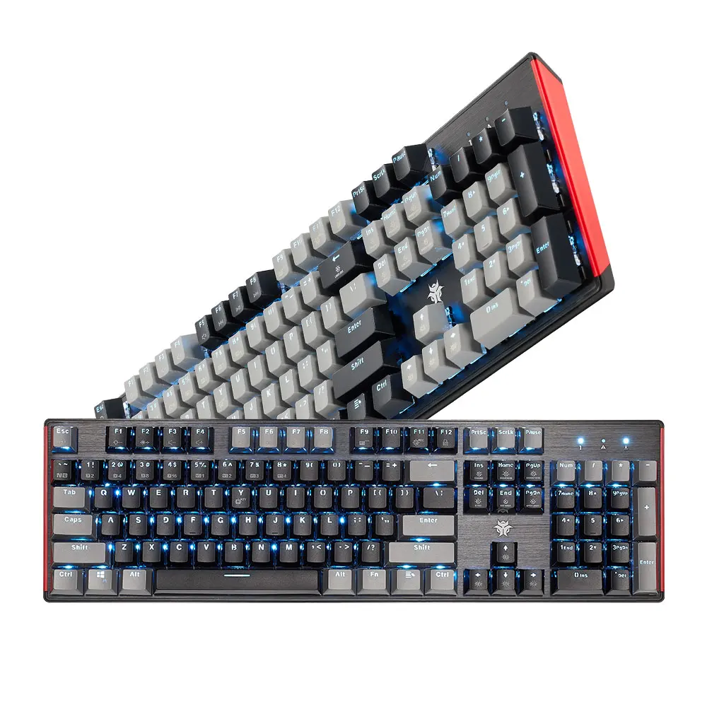 Imagem -06 - Hexgears Gk705 Swappable Quente Marrom Kailh Caixa Interruptor Gaming Teclado Mecânico 104 Teclas Profissional Gamers Teclado Preto-cinza