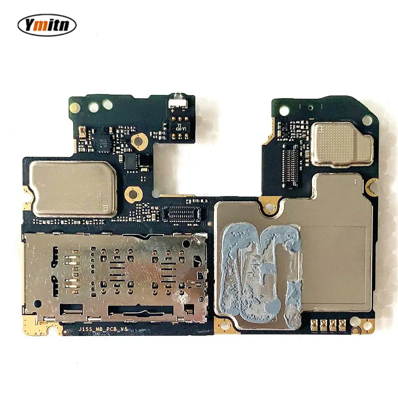 Ymitn Panel Mainboard For Xiaomi RedMi Note 9 Note9 4G Motherboard unlocked with chips Circuits flex Cable