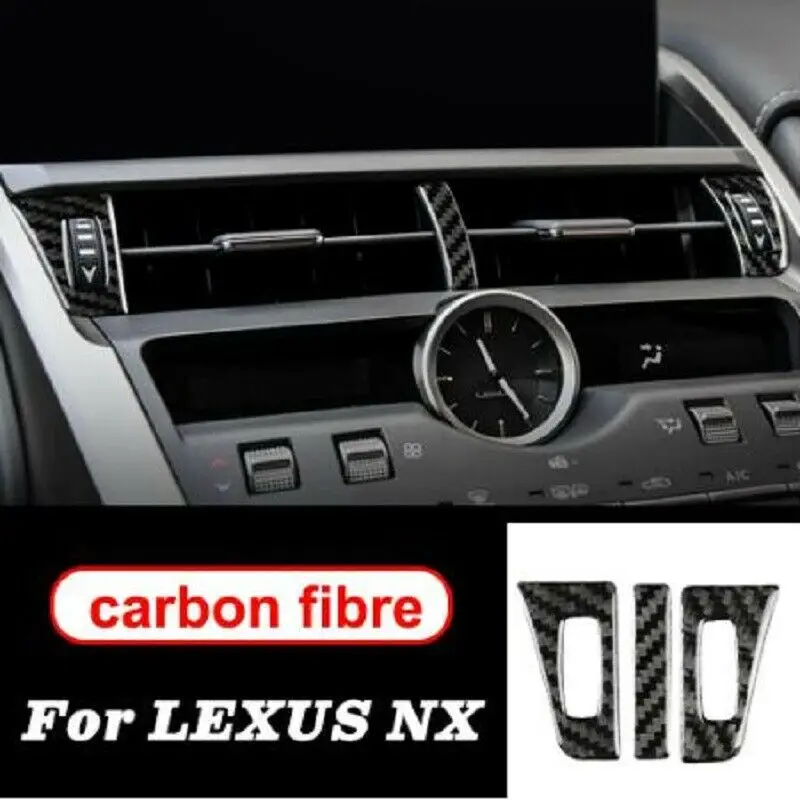 

Carbon fiber central console air outlet vent trim ​For Lexus NX200 300h 200t 300 2014-2019