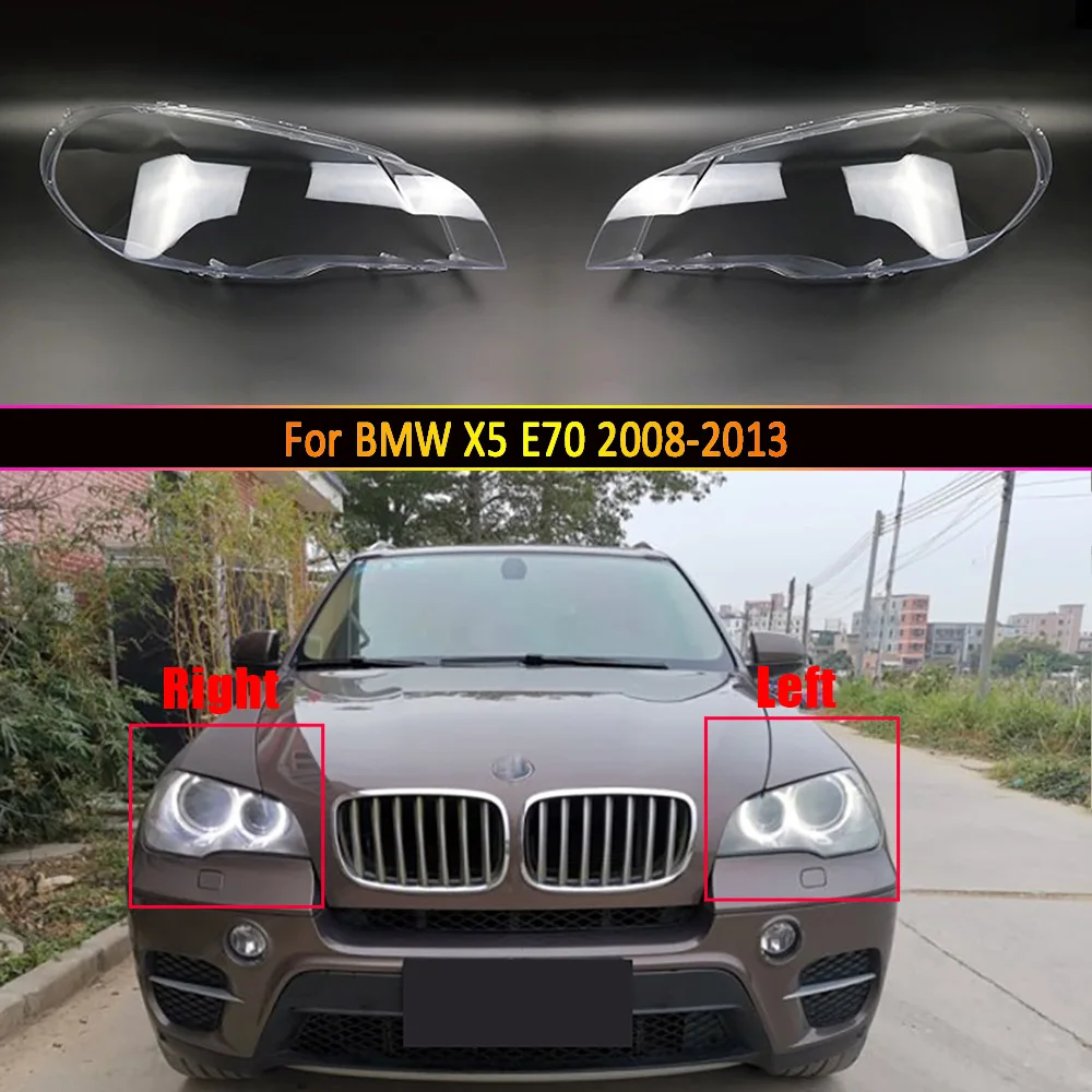 

Car Headlight Lens For BMW X5 E70 2008 ~ 2013 Headlamp Cover Replacement Auto Shell