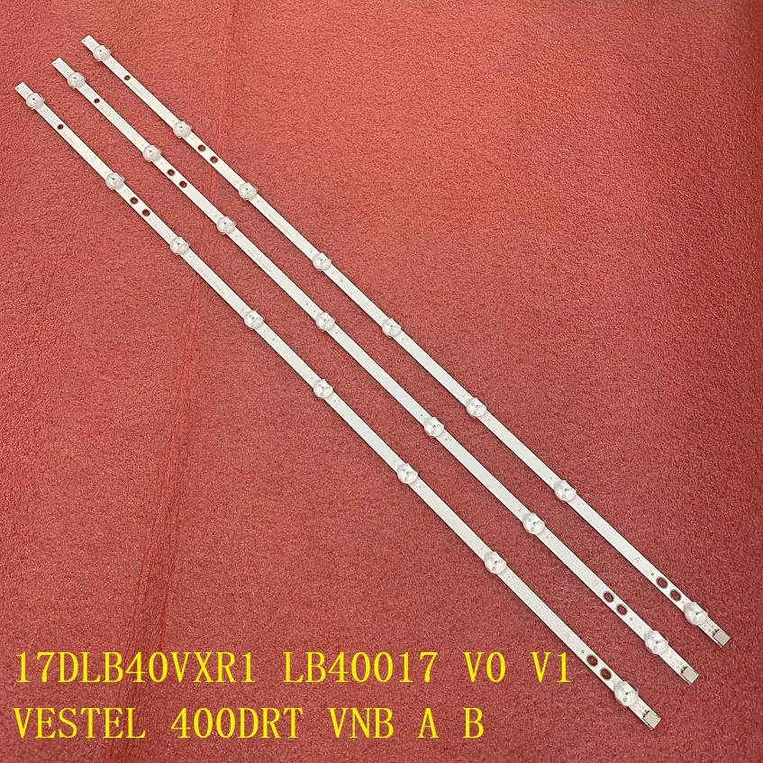 Striscia di retroilluminazione A LED 3 pezzi per Panasonic TX-40C200E Toshiba 40L3653DB 40L1653DB Vestel 400DRT VNB A B LB40017 V0 V117DLB40VXR1