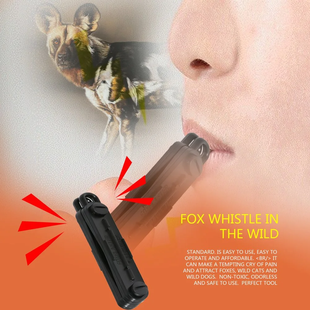 2024 Nieuwe Outdoor Fox Down Fox Blaster Call Whistle Hunting Tools Camping Calling Rabbit Game Caller Animal Dropshipping