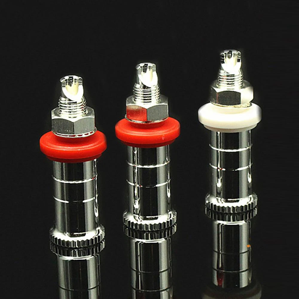 Hifi audio speaker silver socket hifi audio speaker connector amplifier terminal binding Post banana plug socket connector