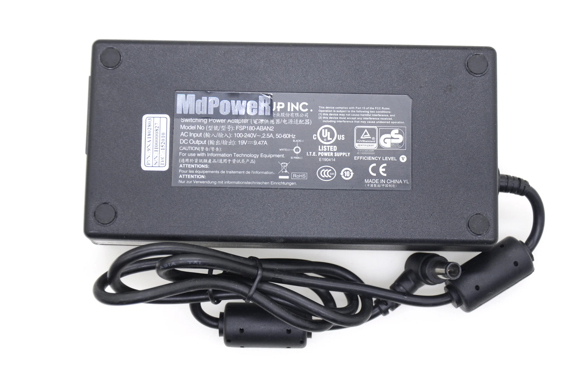 Imagem -04 - Genuíno 19v 9.47a 180w Fsp Adaptador ac para Fsp Fsp180-aban1 para Acer Az3771 Z3620 Z5711 Z3770 Z3771 Fonte de Alimentação Carregador