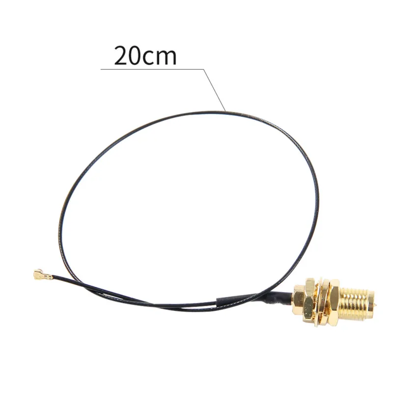 2x10dbi Dual Band M.2 Ipex Mhf4 20Cm 30Cm Kabel Naar RP-SMA Wifiantenneset Voor Intel Be200 Ax210 9260 Ngff Kaart