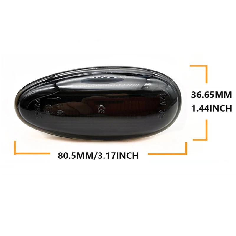 2pcs Dynamic LED Front Fender Side Marker Light Tuan Signal Lamps For Mitsubishi Eclipse Outlander I-Miev Pajero Galant Lancer