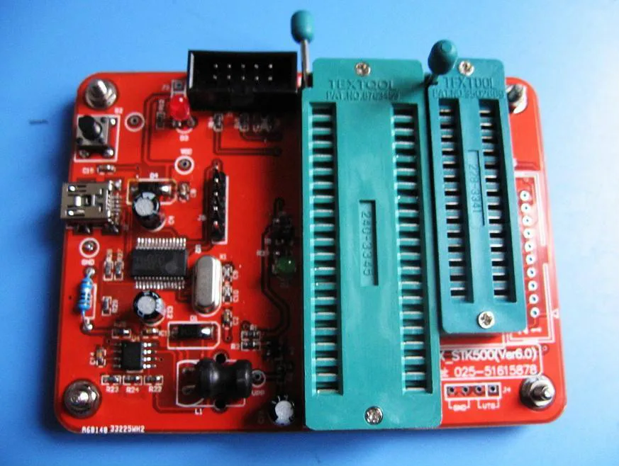 3-in-1 AVR High-voltage Serial Programmer/high-voltage Parallel/ISP/support Mega328P Attiny13A