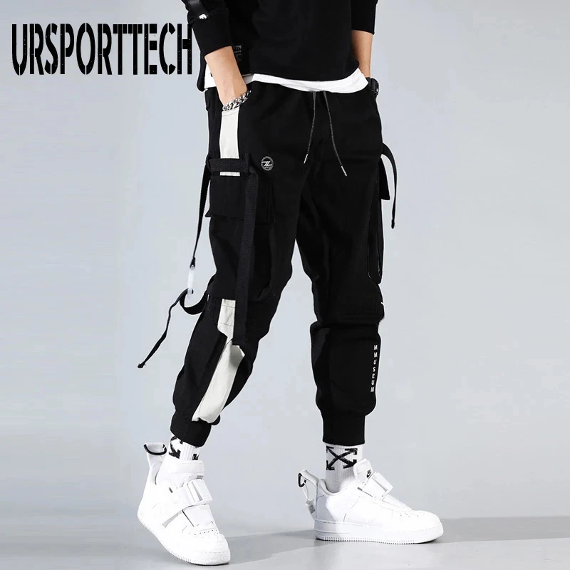 Streetwear Pockets Boys Men\'s Jogger Pants Hip Hop Sweatpants Joggers Trousers Tactical Mens Pants Cargo Harem Pants Men Clothes